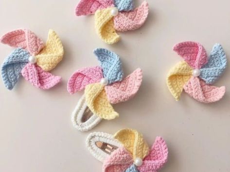 Crochet Flower Headbands, Crochet Hair Clips, Crochet Kids Hats, Crochet Bedspread Pattern, Crochet Turtle, Crochet Hair Accessories, Crochet Tablecloth, Diy Hair Accessories, Crochet Bag Pattern