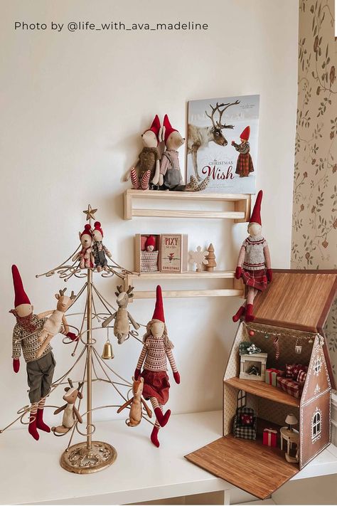 Bring holiday spirit with Maileg Holiday collections! Pixies, reindeers, gingerbread house, and pixy mousies! Maileg Furniture, Maileg Rabbits, Maileg Bunny, Maileg Christmas, Maileg Dolls, Waldorf Inspired Toys, Maileg Mouse, Deer Family, Christmas Hacks