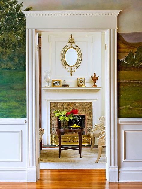 fireplace Neutral Fireplace, Trim Molding Ideas, Trim Wainscoting, Wall Trim Molding, How To Install Baseboards, Decorative Wall Molding, Wainscoting Hallway, Scale Tile, Faux Wainscoting