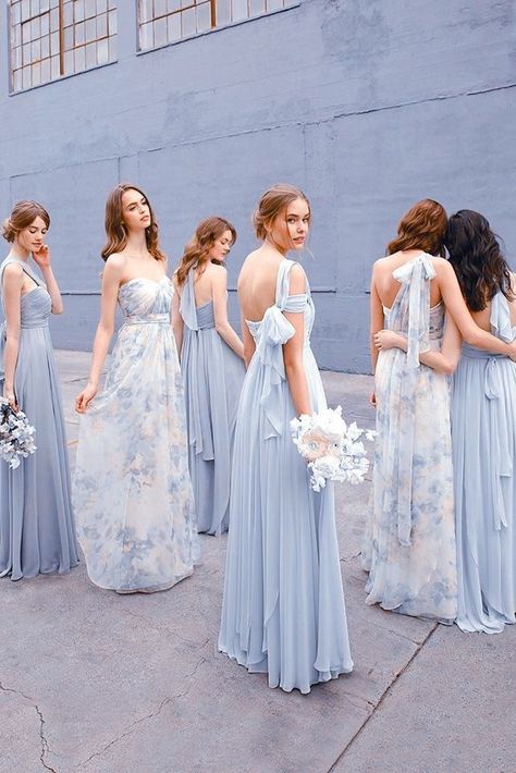 Pastel Blue Bridesmaid Dresses Mismatched, Bridgerton Themed Wedding Dress, Bridesmaid Dresses Pastel Colours, Bridesmaid Dresses Pastel Blue, Pastel Color Bridesmaid Dresses, Pastel Wedding Theme Bridesmaid Dress, Pastel Blue Wedding Dress, Bridgerton Bridesmaid Dresses, Pastel Bridesmaid Dresses Mismatched