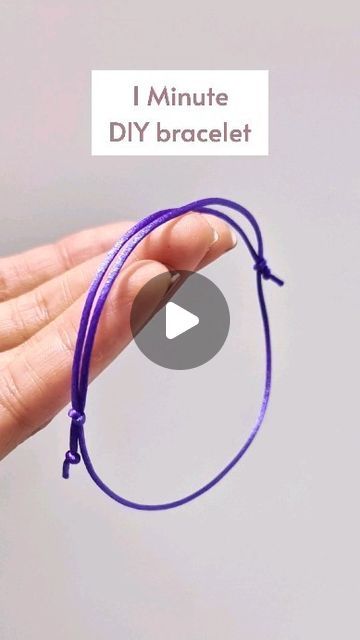 Brenda Lee on Instagram: "Learn how to make a simple adjustable bracelet with just a cord and scissors at home 🏠 Simple Sliding Knots 🪢   Perfect for beginners and a fun DIY craft project.  Jewellery making tutorial All you need is a cord and scissors ✂️   #howtomakebracelets​ #diybracelets​ #jewelrymakingathome​ #jewellerycraft​ j" Leather Slide Bracelet Diy, Bead Bracelet Knots, How To Tie A Sliding Knot Necklaces, Slip Bracelet Sliding Knot, Knots Jewelry Making, How To Tie A Slide Knot Bracelet, Adjustable Cord Bracelet Diy, Adjustable Bracelet Diy Sliding Knot Easy, Easy Cord Bracelet