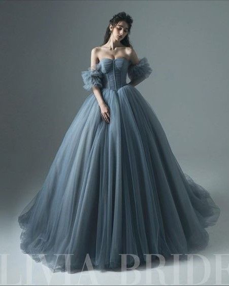 Damian X Anya, Debut Gowns, Blue Ball Gown, 2023 Prom, Blue Ball Gowns, Pretty Quinceanera Dresses, Gowns Dresses Elegant, Elegant Prom, 파티 드레스