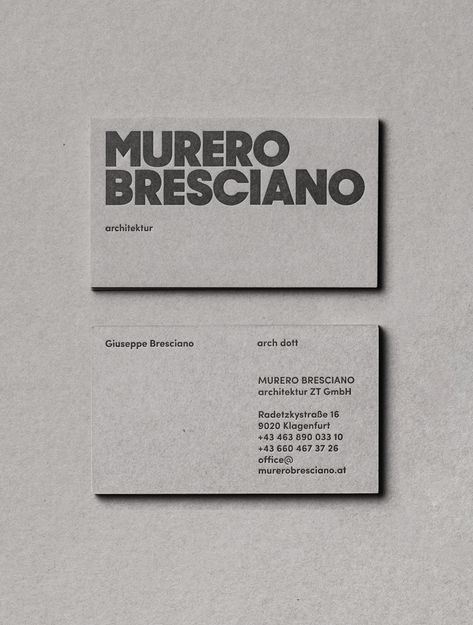 MURERO BRESCIANO - Branding on Behance Business Card Design Minimal, Unique Business Card, Business Cards Layout, Brand Architecture, Name Card Design, Minimal Business Card, Visiting Card Design, Presentation Cards, Flyer Design Inspiration