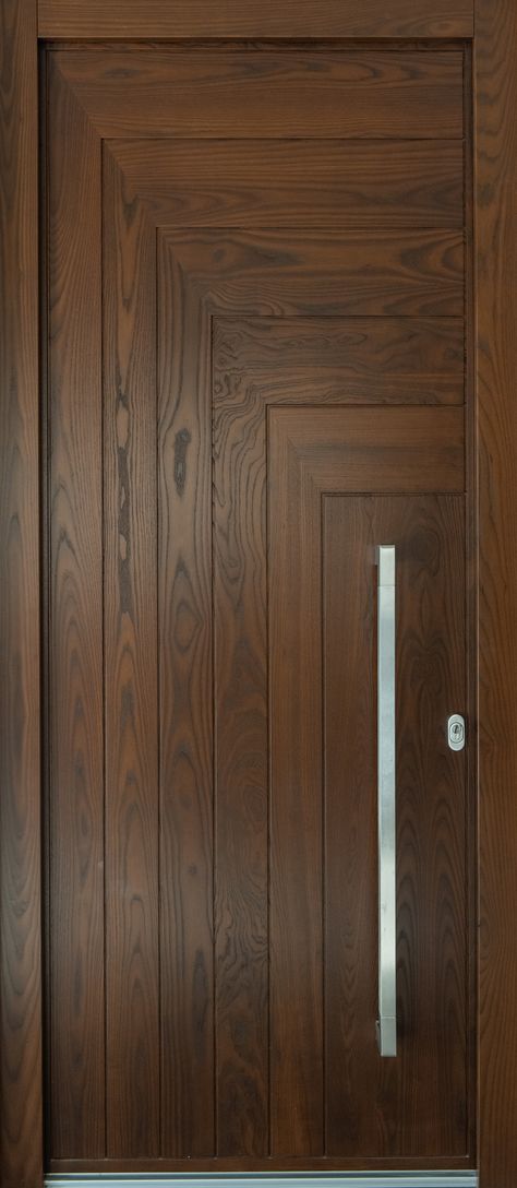 Wooden front door Model Gortyna Stretch Detaisl Doors Sanmaika, Lobby Main Door Design Latest, Sanmaika Design For Bedroom Door, Main Door Design Entrance Mica, Double Door Laminate Design, Sunmaika Door Design, Latest Veneer Door Designs, Flat Front Door Design, Outer Door Design Modern