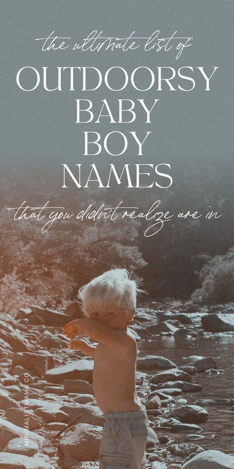 Searching for earthy names for boys? This adorable little collection of nature names for boys is full of the best modern, unique nature-inspired names for boys (nature names with meaning)! Graham Name Meaning, Unique Masculine Names, Mythical Names And Meanings, Baby Names Unique List, Good Names For Boys, Male Nature Names, Nature Name Ideas, Four Letter Boy Names, Unique Boy Names With Meaning