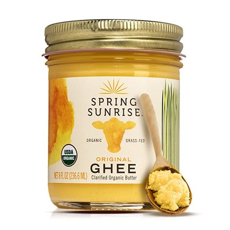 Spring Sunrise, Organic Ghee, Making Ghee, Ghee Butter, Organic Butter, Grass Fed Butter, Clarified Butter, Lactose Free, Cooking Oil