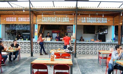 Food Court Design Ideas, Beer Garden Ideas, Food Court Design, Food Stall Design, Coffee House Design, Outdoor Restaurant Design, Food Kiosk, Food Park, Small Restaurant