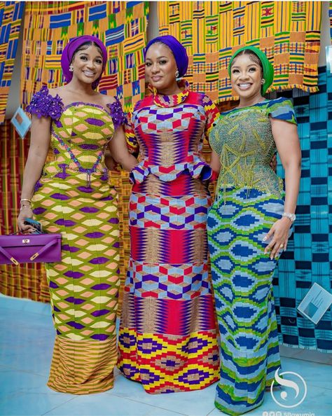 Serwaa Amihere Dresses Kente, Kente Top Styles, Northern Kente Styles Ghana, Kaba Styles Ghanaian, Ghana Fashion Kente, Kente Styles Ghana Women, Samira Bawumia Dresses, Serwaa Amihere Dresses, Ghana Kente Styles