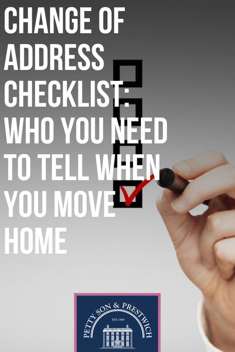 Change Of Address Checklist: Who You Need To Tell When You Move Home Places To Change Address When Moving, Moving Out Of The United States, Changing Address When Moving, Change Of Address Checklist, List Of Address Changes When Moving, Where To Move U.s. States, I've Moved Cards Change Of Address, Address Change, Online Accounting