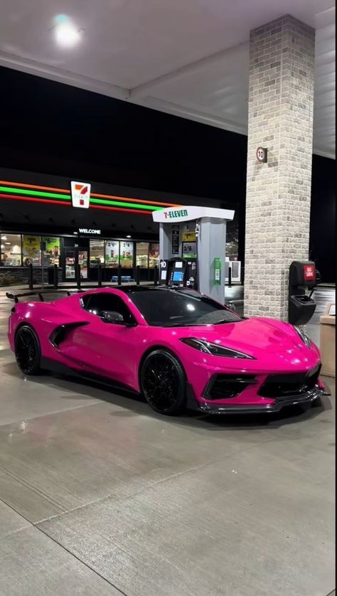 Pimped Out Cars, Chevrolet Corvette Stingray, Pink Car, Classy Cars, Fancy Cars, Super Luxury Cars, Corvette Stingray, Pretty Cars