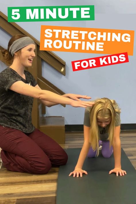 Stretches For Kids, Bedtime Stretches, Routine For Kids, Increase Mobility, Stretching Routine, Pe Ideas, Low Back Stretches, Stretch Routine, Stretches For Flexibility