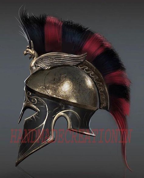 Assassin's Creed Odyssey Corinthian Spartan Helmet, Ancient Greece Armor Helmet for men, SCA LARP Co Greek Helmet, Armor Helmet, Helmet Tattoo, Spartan Tattoo, Helmet Armor, Warrior Helmet, Assassins Creed Art, Ancient Armor, Greek Warrior