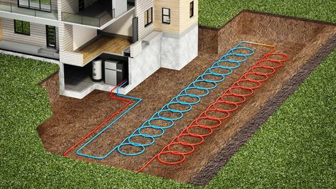 Clean Energy 101: Geothermal Heat Pumps - RMI Geothermal Heat Pumps, Radiant Heating System, Off Grid Solar Power, Geothermal Heating, Best Smart Home, Heat Pump System, Off Grid Solar, Radiant Heat, Sustainable Energy