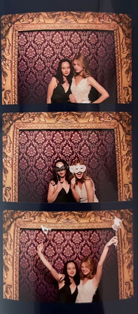 Masquerade Dance Aesthetic, Masquerade Party Photo Booth, Prom Ideas Theme Masquerade, Masquerade Ball Photo Booth, Vintage Prom Theme, Masquerade Dance Theme, Prom Themes Masquerade, Prom Photobooth Ideas, Midnight Masquerade Prom Theme