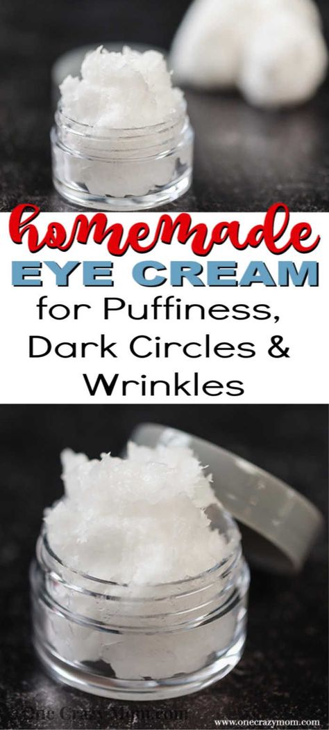 Homemade Eye Cream, Natural Eye Cream, Diy Eye Cream, Skin Care Wrinkles, Baking Soda Shampoo, Beauty Remedies, Natural Eyes, Skin Care Recipes, Beauty Recipe