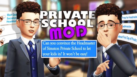 "Private School Mod" that will complete your education experience in the game! What does the Private School Mod actually do? All explained The Sims 4 Private School, Sims 4 Private School, Sims Traits, Miss The Old Days, Sims 4 Traits, Sims 4 House Building, Mod Vintage, High School Years, The Mod