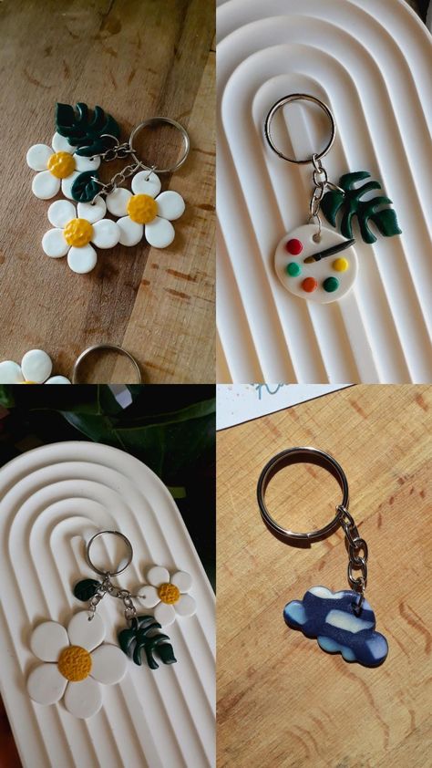 #keychains #cutekeychains #cutegiftideas #newyeargifts #polymerclaykeychains #claykeychains Moldit Clay Keychains, Fimo Keychain Ideas, Molded Clay Art Keychain, Air Dry Clay Keychain Ideas, Clay Art Keychain, Clay Keychain Diy, Cute Air Dry Clay Ideas, Clay Keychain Ideas, Air Dry Clay Keychain