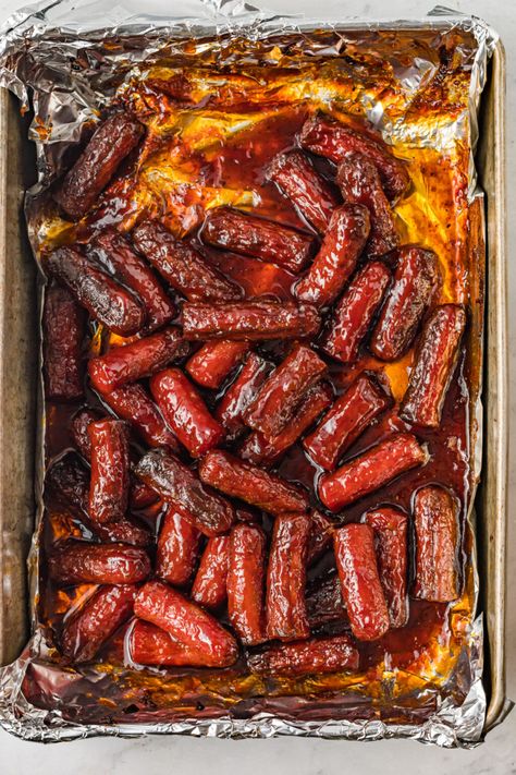 Hot Dog Burnt Ends - Kitchen Divas Fall Weenie Roast Ideas, Hot Dog Burnt Ends Recipe, Beef Hotdog Burnt Ends, Smoked Sausage Burnt Ends In Oven, Hot Dog Burnt Ends Grill Nation, Sausage Burnt Ends Oven, Hot Dog Burnt Ends Air Fryer, Things To Do With Hot Dogs, Burnt Hot Dog Ends