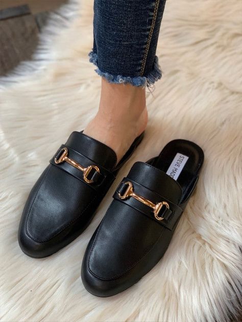 Leather mules