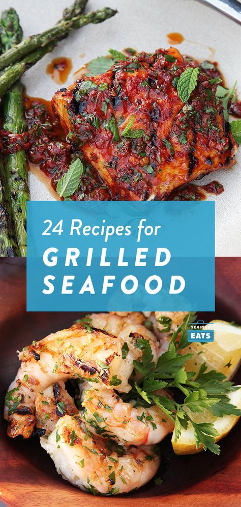 Grilled Tuna Steaks Recipes, Shrimp Summer Rolls, Grilled Tuna Steaks, Bbq Fish, Bbq Seafood, Grilled Fish Tacos, Grilled Fish Recipes, Grilled Halibut, Grilled Seafood Recipes