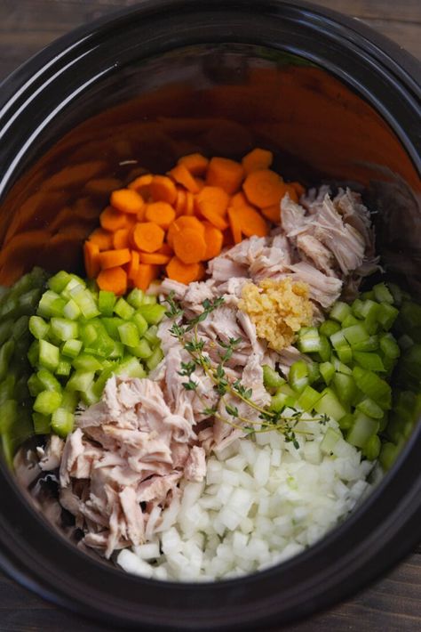 Easy Turkey Crockpot Recipes, Soups With Turkey Meat, Turkey Soup In Crockpot, Crock Pot Noodle Soup, Crockpot Chicken And Noodle Soup, Thanksgiving Leftover Soup Recipes, Crockpot Turkey Soup Recipes, Leftover Turkey Recipes Easy Crockpot, Turkey And Noodles Crockpot