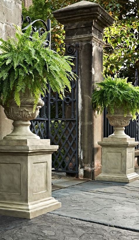 Courtyard Wedding, Garden Urns, Urn Planters, Garden Containers, French Garden, French Country Style, Farmhouse Design, Spring Garden, Home Decor Ideas