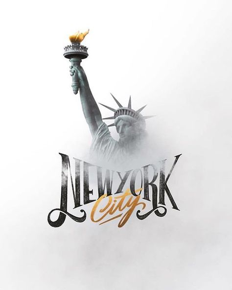 New York city by typebychris⠀ | lettering inspiration New York Tattoo, New York Logo, New York Graffiti, Creation Photo, Inspiration Images, Hand Drawn Type, Hand Lettering Inspiration, Lettering Inspiration, Best Ipad