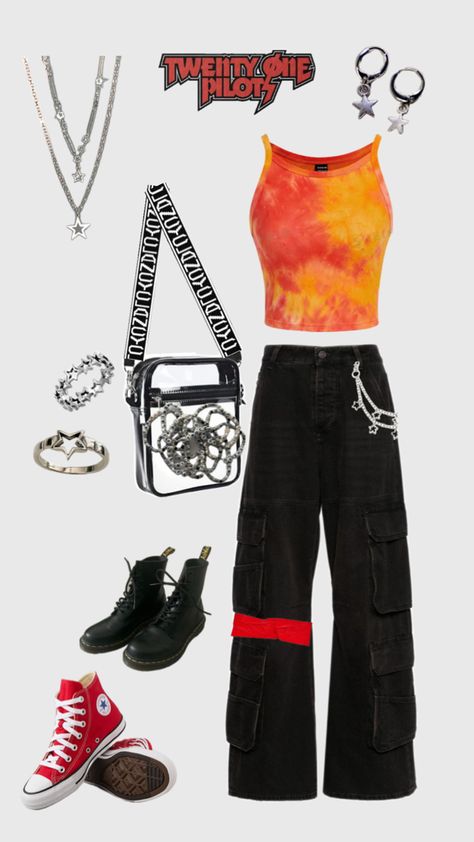 twenty one pilots concert fit! Clancy Tour Outfit Ideas Twenty One Pilots, Clancy Concert Outfits, Twenty One Pilots Clancy Tour Outfit, Twenty One Pilots Tour Outfit, Twenty One Pilots Outfit Concerts, 21 Pilots Concert Outfit, Clancy Tour Outfit Ideas, Twenty One Pilots Concert Outfit Clancy, Clancy Tour Outfit