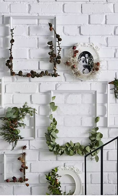 White Brick Wall, Diy Hanging Shelves, Diy Wand, Boho Styl, Cool Wall Decor, Floating Shelves Diy, Simple Pictures, White Brick, Diy Picture