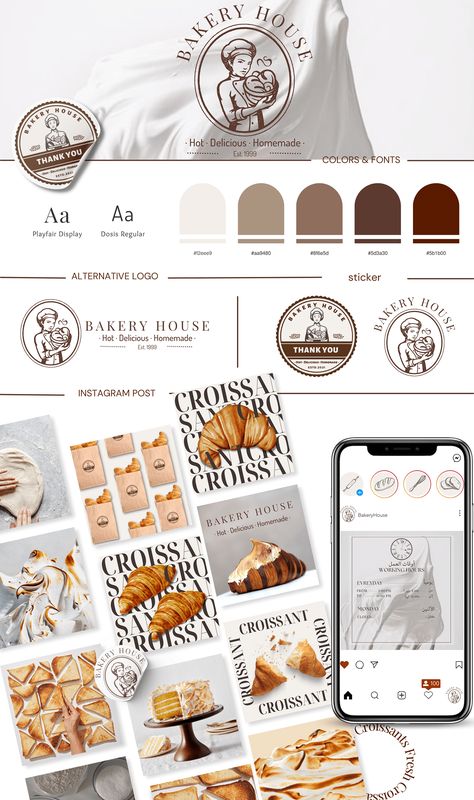 Bakery Minimalist, Elegant Pie, Bakery Illustration, Bakery Vintage, Bakery Branding Design, Bakery House, Bakery Website, Posting Ideas, Vintage Bakery