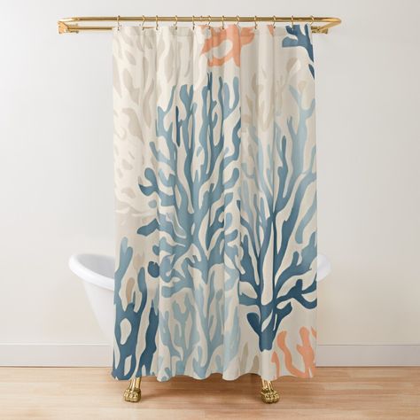 Get my art printed on awesome products. Support me at Redbubble #RBandME: https://www.redbubble.com/i/shower-curtain/Orange-Blue-Beige-Coral-Reef-Beachy-Coastal-Design-by-SeaStarAlex/164571558.YH6LW?asc=u Beachy Curtains, Coastal Design, Curtains For Sale, Coral Reef, Shower Curtains, Shower Curtain, Awesome Products, Coral, Curtains