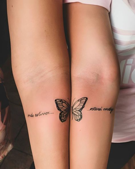 Matching Tattoos Simple, Meaningful Matching Tattoos, Best Friend Matching Tattoos, Friend Matching Tattoos, Niece Tattoo, Matching Tattoo Ideas, Best Friend Matching, Maching Tattoos, Matching Tattoos For Best Friends