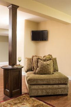 Basement Photos Finished Basement Ideas Photos Design, Pictures, Remodel, Decor and Ideas - page 87 Basement Poles, Design Interior Modern, Basement Inspiration, Sala Grande, Basement House, Basement Makeover, Small Basements, Basement Bedrooms, Ideas Hogar