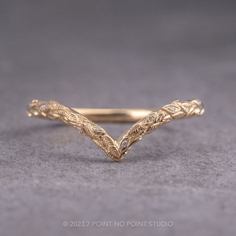 Pixie Wedding Band, 14k Yellow Gold – Point No Point Studio Pointed Wedding Band, Engagement Ring Pictures, Intimate Gathering, Marquise Diamond Ring, Leaf Designs, Ring Pictures, Marquise Diamond, White Gold Band, Pretty Rings