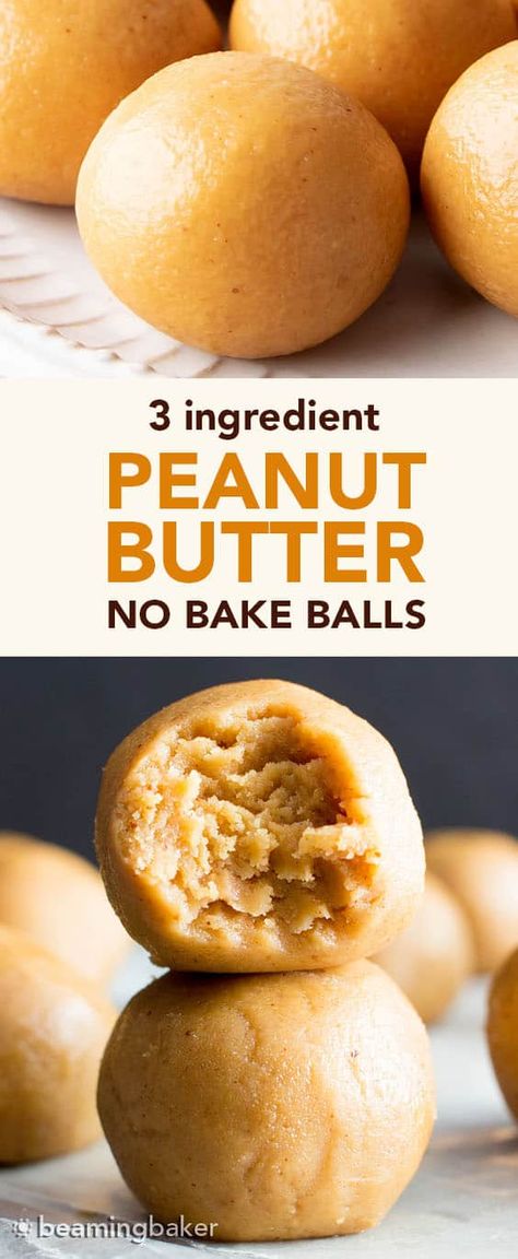 Healthy Munchies Snacks Sweet, No Bake Balls, Keto Peanut Butter Balls, Soft Snacks, Beaming Baker, Vegan Low Carb, Butter Bites, Peanut Butter Balls Recipe, Dessert Mousse