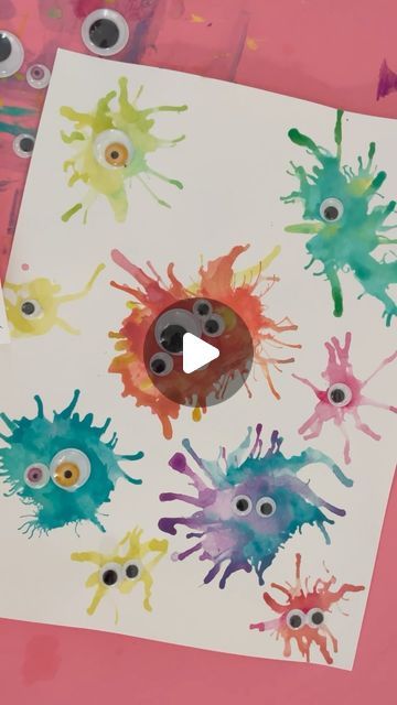 Kimbo- on Instagram: "Kid craft camp project number 27 🎨 let’s get our paint splatter on! 👩‍🎨👨‍🎨🧑‍🎨 comment KIDSCRAFTCAMP to get the link to sign up for the whole series!!! #kidsartsandcrafts" Splatter Art Ideas, Splash Painting Ideas, Kindergarten Painting Ideas, Grandparents Activities, Painting Ideas For Kids, Splatter Painting, Child Activities, Number 27, Splatter Art