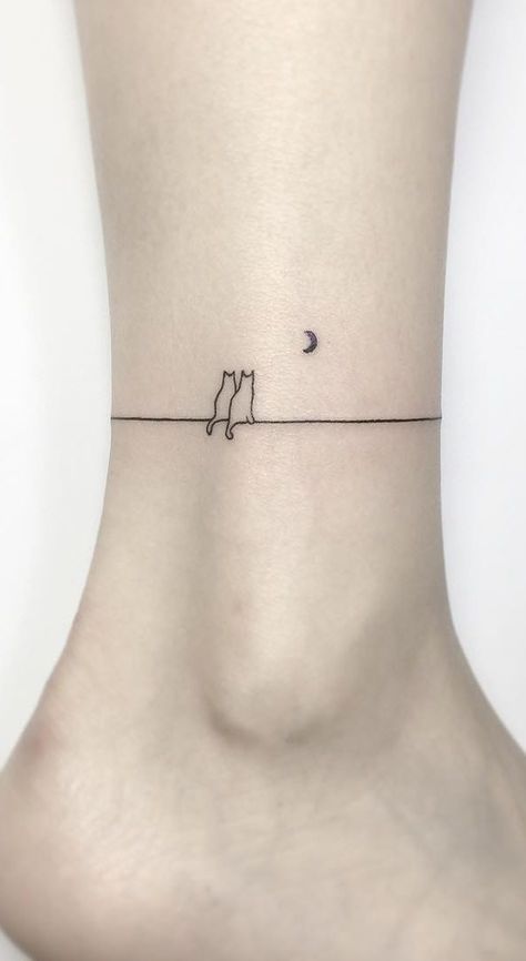 Miniature Tattoos, Tattoo Couples, Tattoo Pretty, A Small Tattoo, Friends Tattoo, Couples Tattoo, Cat Tattoo Simple, Pretty Tattoo, Tattoo Finger