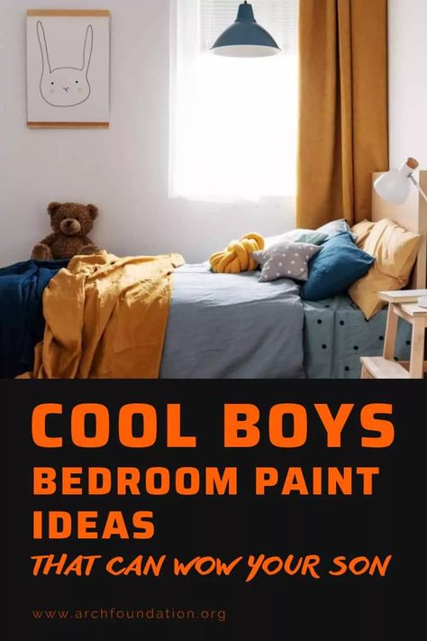 32+ Cool Boys Bedroom Paint Ideas That Can Wow Your Son 2024 Preteen Boy Bedroom Design, Black Light Bedroom Ideas, Paint Colors For Teenage Boys Room, Teen Boys Room Paint Ideas, Teen Boys Bedroom Paint Colors, Cool Bedroom Paint Ideas, Boy Decor Bedroom Ideas, Boys Painting Ideas, Teen Boy Paint Colors Bedroom