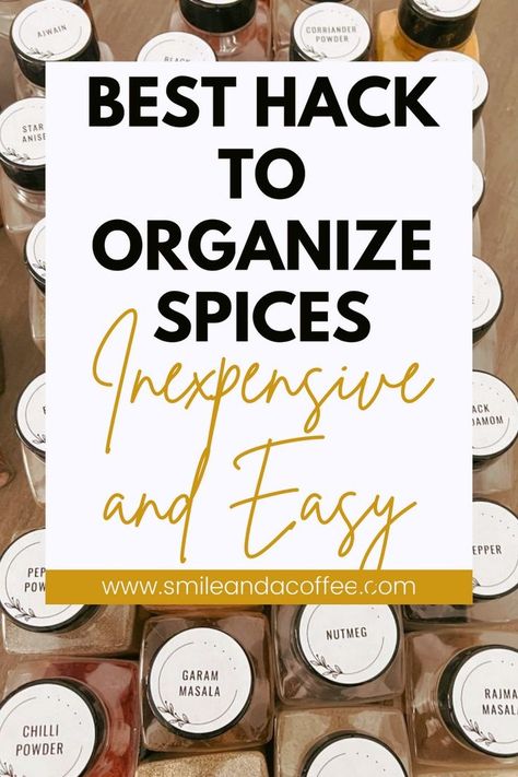 Spice Cabinet Organization Diy, Diy Spice Cabinet, Spice Organization Diy, Cabinet Organization Diy, Organize Spices, Spice Cabinet Organization, Revolving Spice Rack, Reuse Containers, Storing Spices