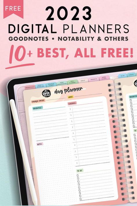 Goodnotes Template Free, Planer Organisation, Free Planner Pages, Canva Planner, Planner Goals, Free Planner Templates, Planner Apps, Goodnotes Template, Study Planner Printable