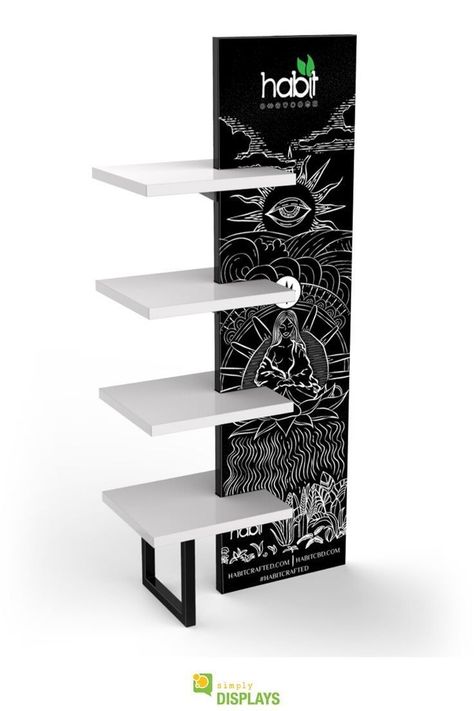 Point Of Purchase Display, Freestanding Shelf, Display Shelf Design, Cardboard Display Stand, Shoe Store Design, Products Display, Retail Design Display, Point Of Sale Display, Craft Booth Displays