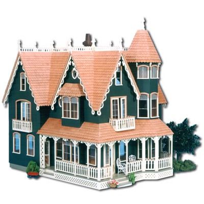 Garfield Dollhouse, Victorian Dollhouse, Dollhouse Kits, Wooden Dollhouse, Kids Wood, Miniature Houses, Room Box, Miniature Furniture, Kit Homes