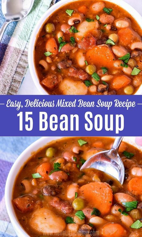 Mixed Bean And Vegetable Stew, Meatless Bean Soup, 15 Bean Soup Mix Recipes, Simple Bean Soup, 15 Bean Soup Vegetarian, 6 Bean Soup, Vegetarian 15 Bean Soup, Dried Bean Soup Mix Recipes, 15 Bean Soup Seasoning Recipe