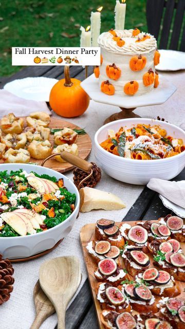 Fall Harvest Dinner, Harvest Dinner Party, Ricotta Crostini, Themed Dinner Party, Harvest Dinner, Organic Valley, Holiday Appetizers Easy, Crispy Sweet Potato, Themed Dinner