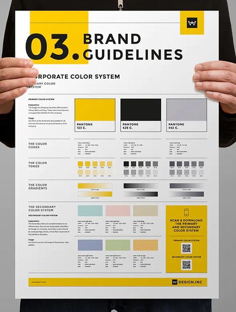 Brand Manual and Guidelines Posters Template INDD, EPS - A3 and US Tabloid Page sizes Brand Guidelines Aesthetic, One Page Brand Guidelines, Brand Guide Template, Branding Guidelines Template, Brand Identity Poster, Branding Guidelines Design, Linktree Ideas, Brand Guidelines Design Layout, Manual Design Layout