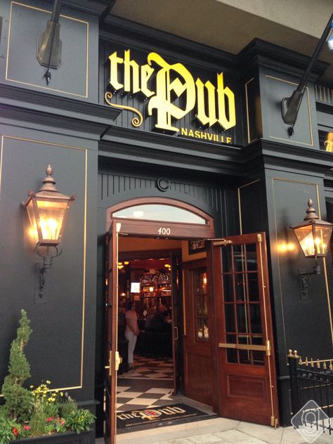 Pub Bar Design, Pub Entrance, The Gulch Nashville, Best Bar Design, Nashville Gulch, Irish Pub Design, Nashville Guru, Pub Interior Design, Irish Bar