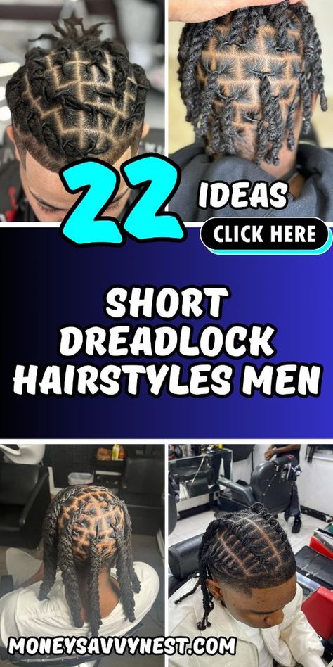 Explore the latest trends in men's short dreadlock hairstyles. Whether you prefer a bold statement or a minimalist approach, our guide covers all the stylish options for 2024. Style For Dreadlocks Men, Locs Braided To The Back Men, Styling Dreadlocks For Men, Short Loc Style For Men, Short Locs Styles Men, Locks Styles For Men Dreadlocks, Short Locks Hairstyle Men, Man Loc Styles, Men Dread Styles Short