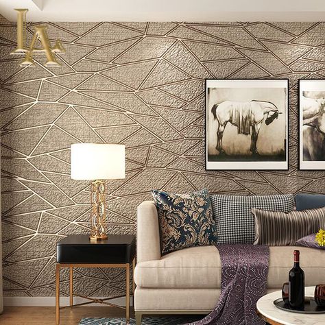 2019 Home Design Trends You Can't Miss – Hadley Court Simple Interior Design, Bed Design Modern, Wallpaper Walls Decor, Loft Design, Wallpaper Decor, Wallpaper Living Room, Easy Home Decor, Room Wallpaper, Living Room Paint