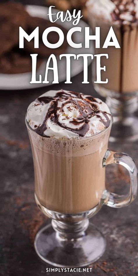 Espresso Powder Recipes Coffee, Cafe Mocha Recipe, Mocha Coffee Recipe, Mocha Latte Recipe, Homemade Mocha, Coffee Recipes Hot, Mocha Drink, Hot Coffee Drinks, Nespresso Recipes