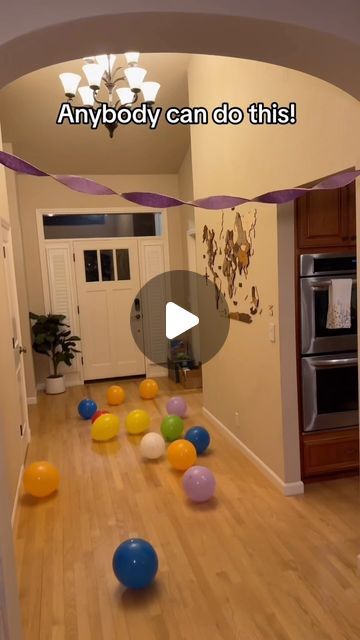 Keisha Franklin on Instagram: "Mom hack for birthday parties! 

#momhack #momsofinstagram #momhacks101 #birthday #partyideas #birthdaypartyideas #partyhack #momlife #momblogger #lifehack" Easy Decorations For Birthday, Birthday Easy Decorations, How To Hang Pinata Without Tree, Birthday Hacks Decoration, Birthday Hallway Decorations, 30th Birthday Diy Decorations, Kids Birthday Morning Surprise Wake Up, Diy Simple Birthday Decorations, Birthday Traditions For Adults